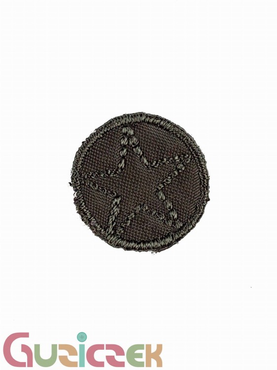 Naprasowanka Koło 19x19 mm grafitowy