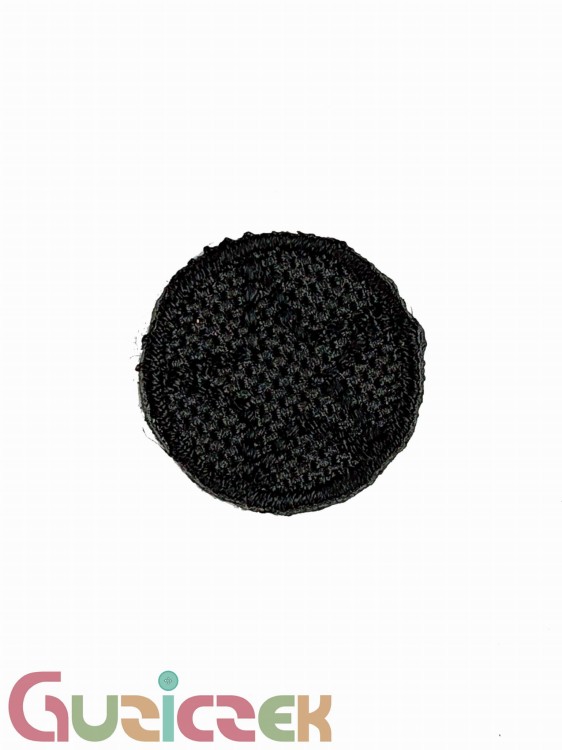 Naprasowanka Koło 19x19 mm czarny