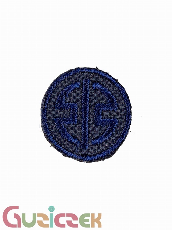 Naprasowanka Koło 20x20 mm granatowy