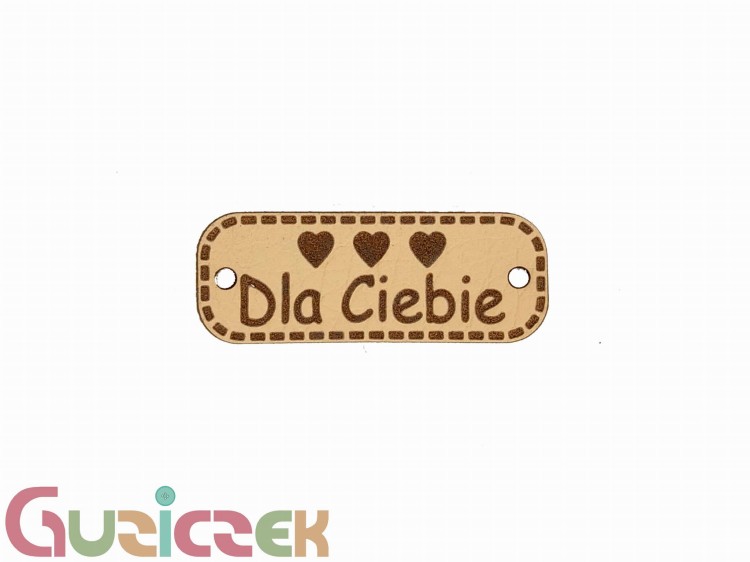 Dla Ciebie z serduszkami, beżowy