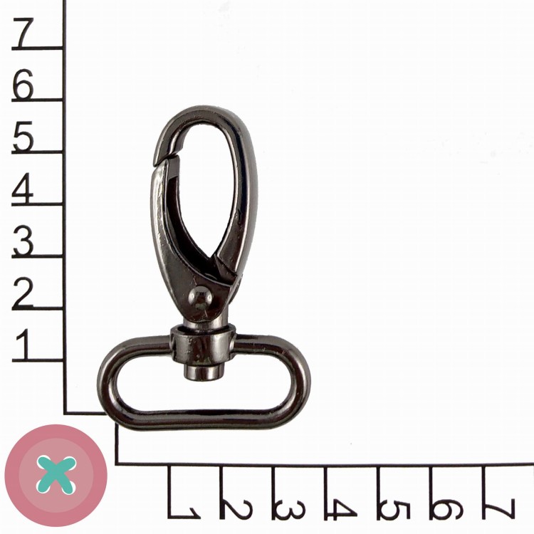 Karabińczyk 32mm czarny nikiel