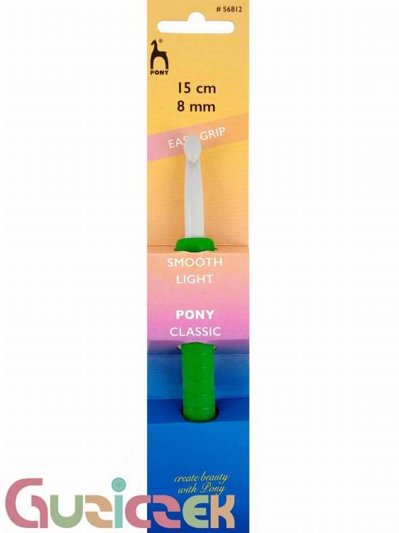 PONY szydełko plastikowe z rączką 8mm