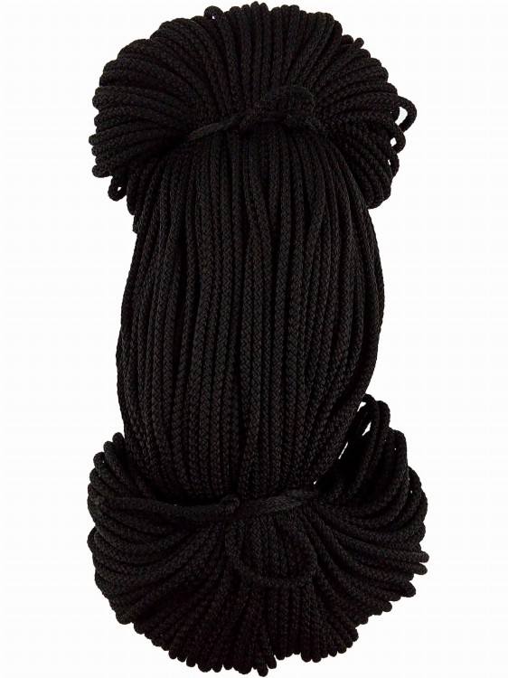 Sznurek poliestrowy 2mm czarny 041