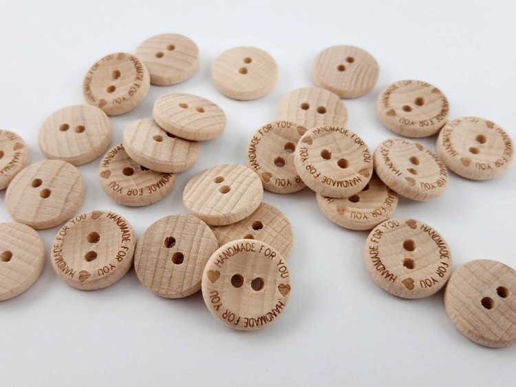 Guzik drewniany 15mm handmade for you