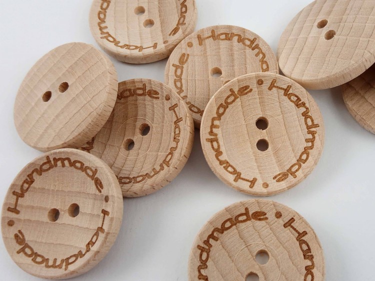 Guzik drewniany 28mm handmade