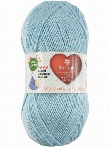 Włóczka Kartopu Baby Love&amp;Care 567 błękitnoturkusowy