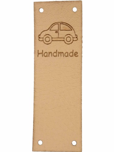 Handmade z samochodem, beżowy