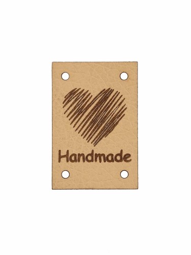 Handmade z sercem 3x2 beżowy