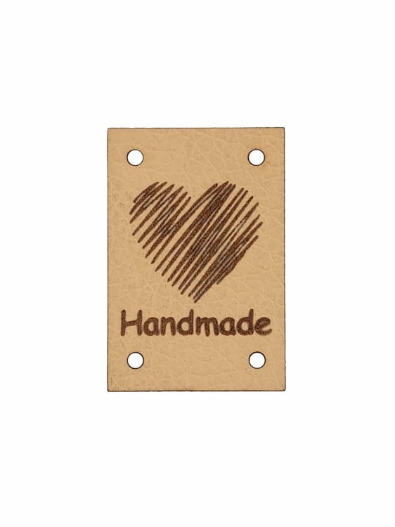 Handmade z sercem 3x2 beżowy