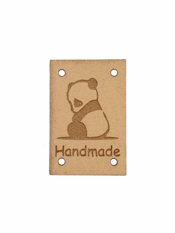 Handmade z pandą, beżowy