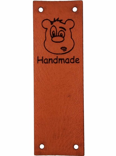 Handmade z misiem 6x2 ceglany