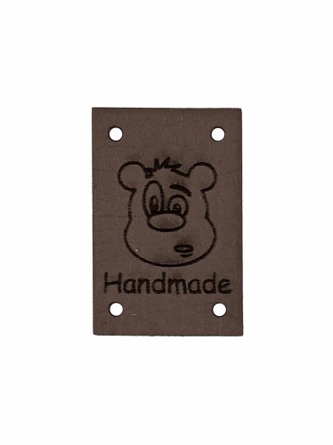 Handmade z misiem 3x2 szary