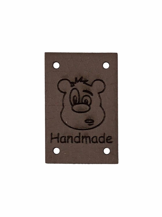 Handmade z misiem 3x2 szary