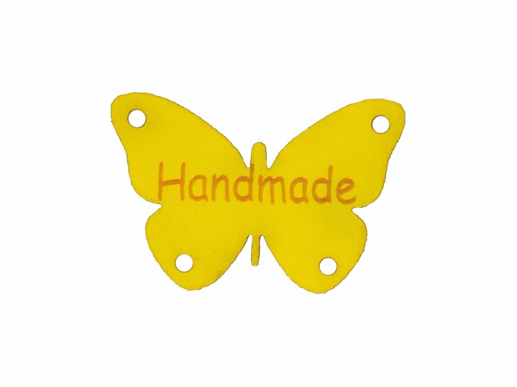 Handmade w kształcie motyla 2x3 żółty