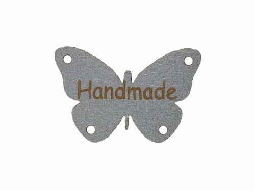 Handmade w kształcie motyla 2x3 srebrny