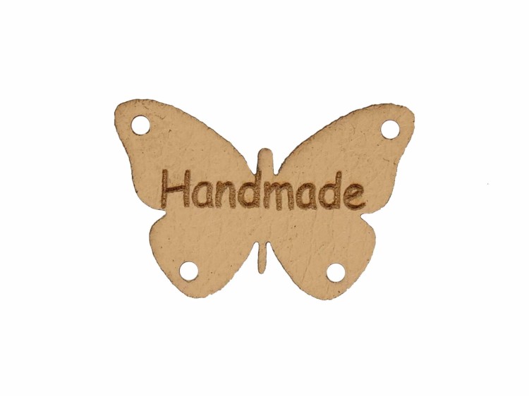 Handmade w kształcie motyla 2x3 beżowy