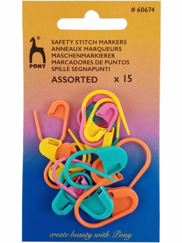 Znaczniki oczek agrafki mix PONY