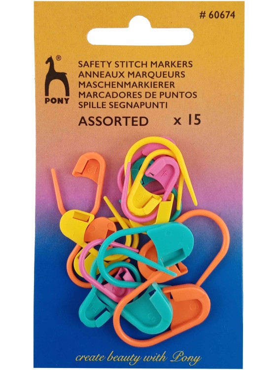 Znaczniki oczek agrafki mix PONY