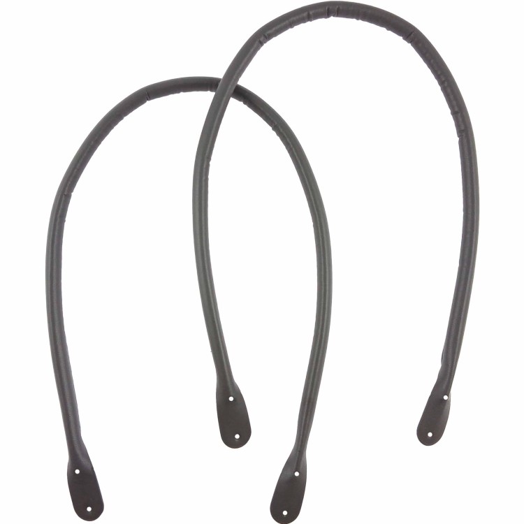 Ucha do torby ze sztucznej skóry 65 cm szary