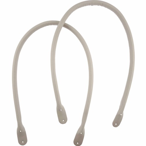 Ucha do torby ze sztucznej skóry 65 cm popielaty