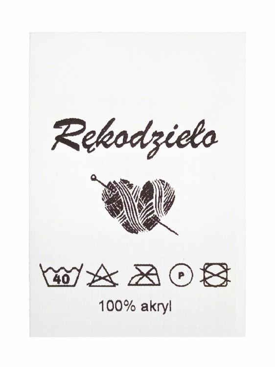 Metka odzieżowa Rękodzieło 100% akryl