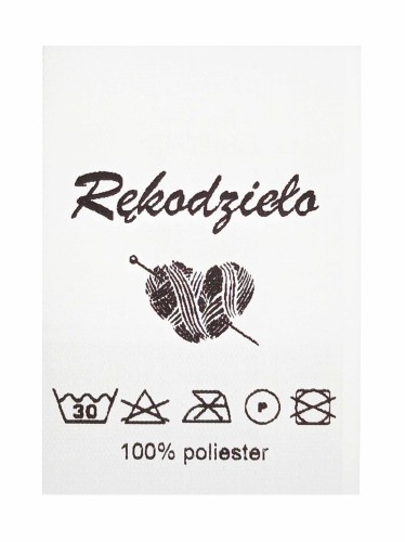 Metka odzieżowa Rękodzieło 100% poliester
