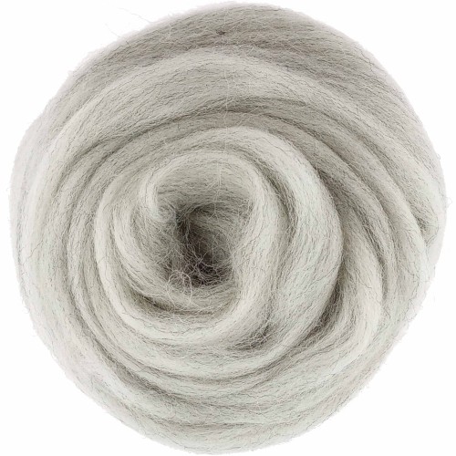Wełna czesankowa 25g jasny szary