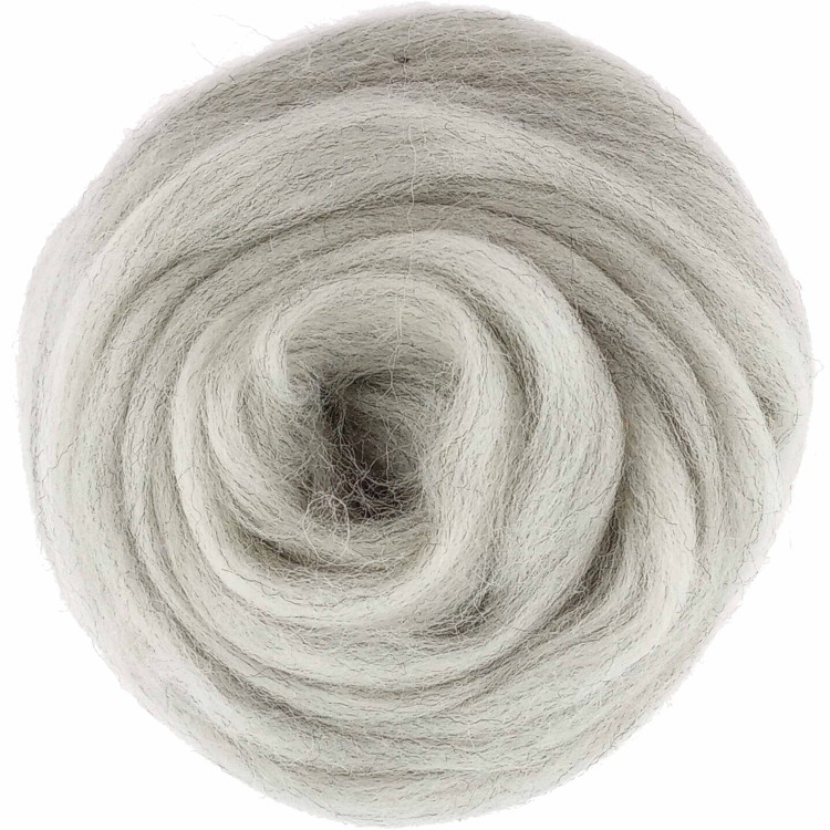 Wełna czesankowa 25g jasny szary