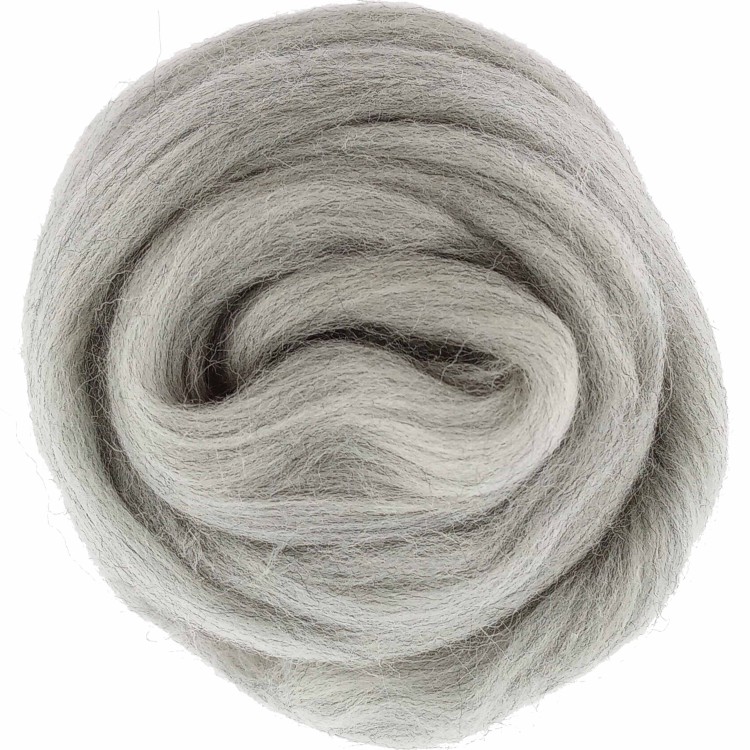Wełna czesankowa 25g popielaty