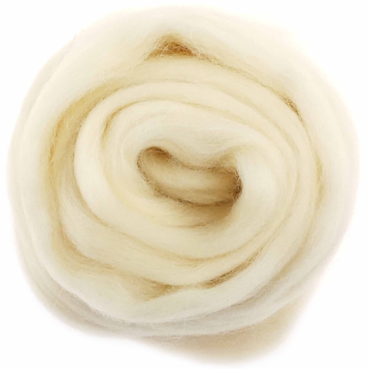 Wełna czesankowa 25g ecru