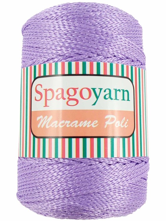 Sznurek Spagoyarn Macrame Poli 130 lawendowy