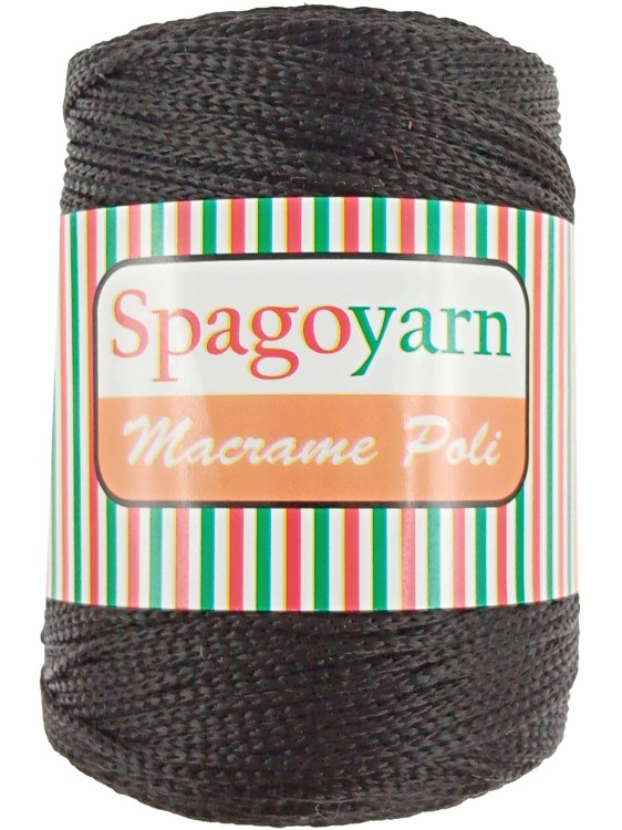 Sznurek Spagoyarn Macrame Poli 270 czarny