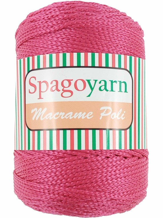 Sznurek Spagoyarn Macrame Poli 080 amarantowy