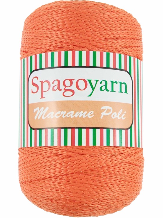 Sznurek Spagoyarn Macrame Poli 120 pomarańczowy