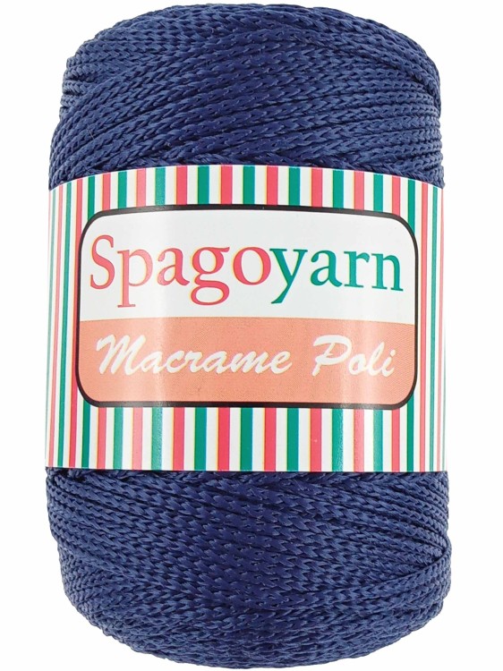 Sznurek Spagoyarn Macrame Poli 262 granatowy