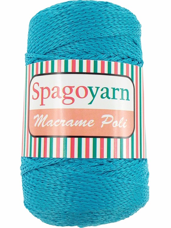 Sznurek Spagoyarn Macrame Poli 232 turkusowy