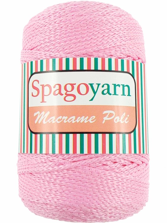 Sznurek Spagoyarn Macrame Poli 074 różowy