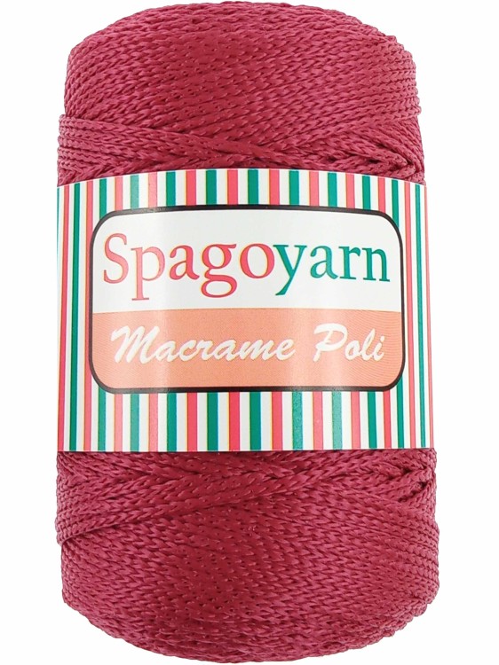 Sznurek Spagoyarn Macrame Poli 113 bordowy