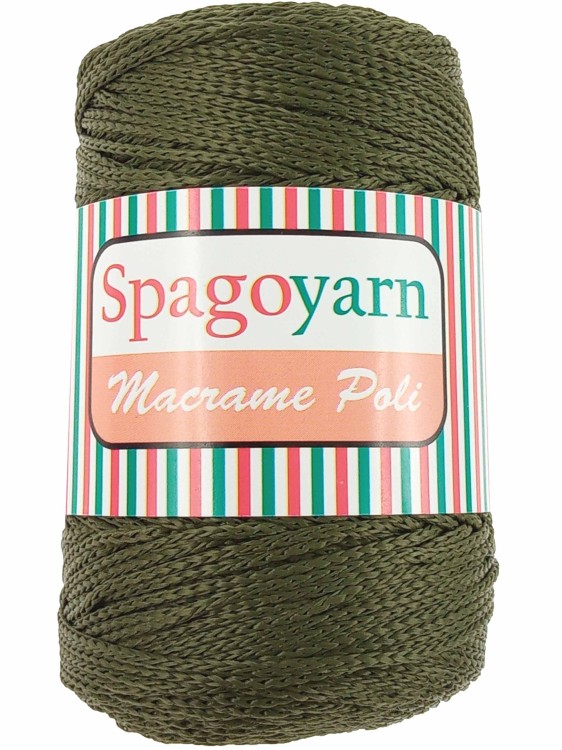 Sznurek Spagoyarn Macrame Poli 193 khaki