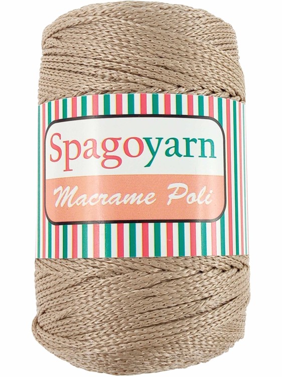 Sznurek Spagoyarn Macrame Poli 037 beżowy