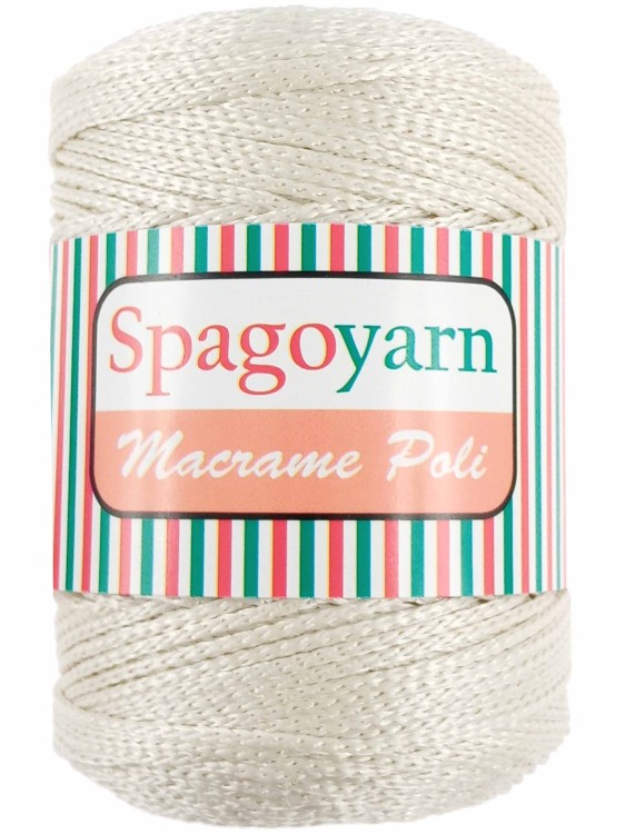 Sznurek Spagoyarn Macrame Poli 015 jasny beż