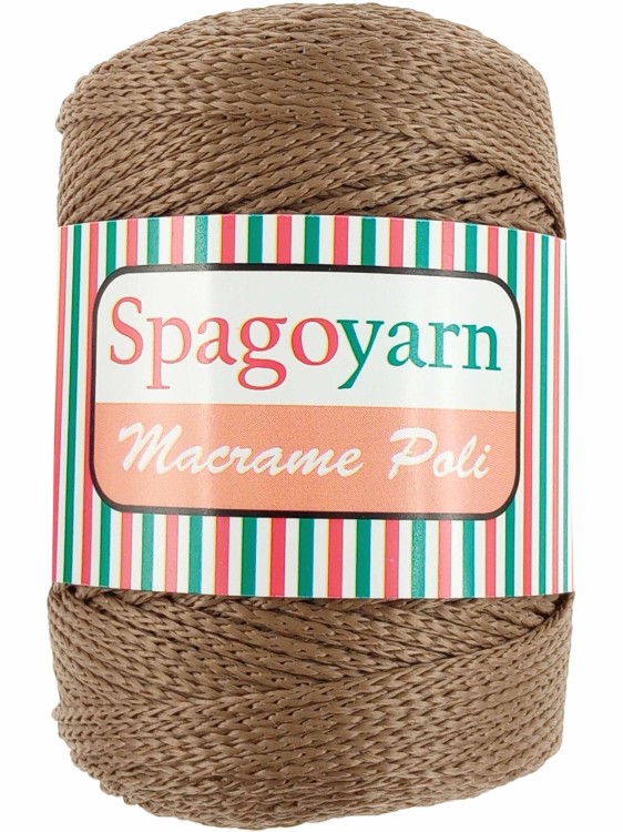Sznurek Spagoyarn Macrame Poli 039 ciemny beż