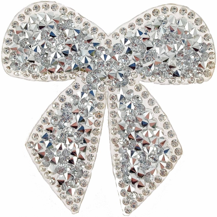 Naprasowanka Kokardka 55x60 mm diamentowa