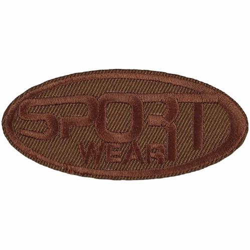 Naprasowanka Sport Wear 70x30 mm brązowy