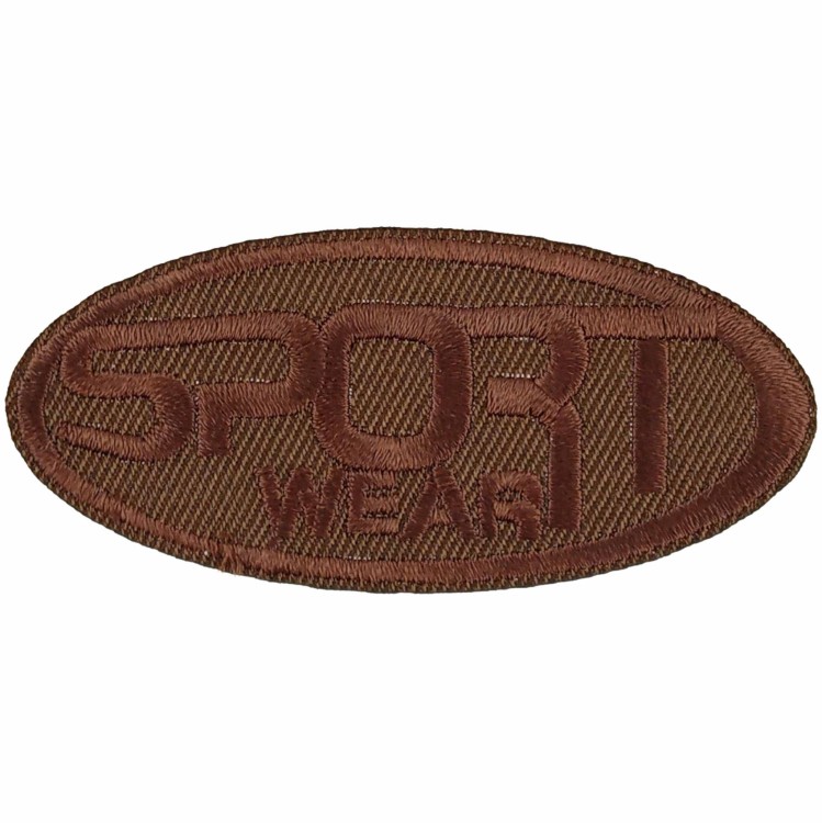 Naprasowanka Sport Wear 70x30 mm brązowy