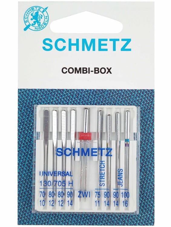 Igły półpłaskie Schmetz combi box duży