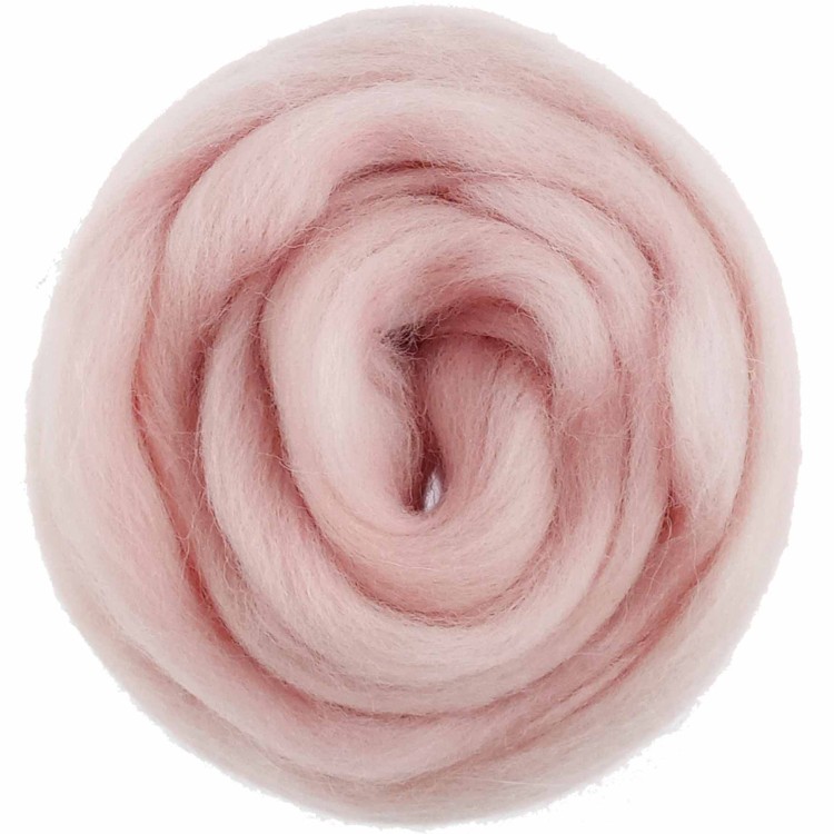 Wełna czesankowa 25g pudrowy róż