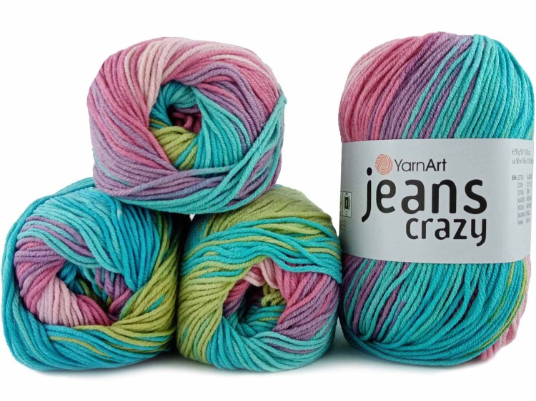 Włóczka YarnArt Jeans Crazy 8211