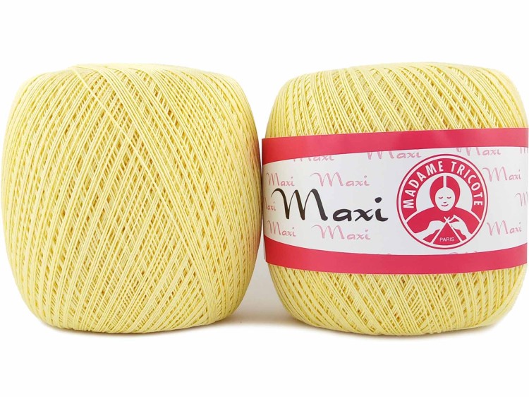 Kordonek Madame Tricote Paris Maxi 6303 pastelowy żółty