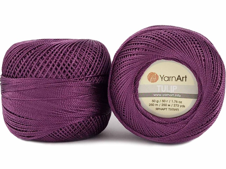 Kordonek YarnArt Tulip 467 śliwkowy